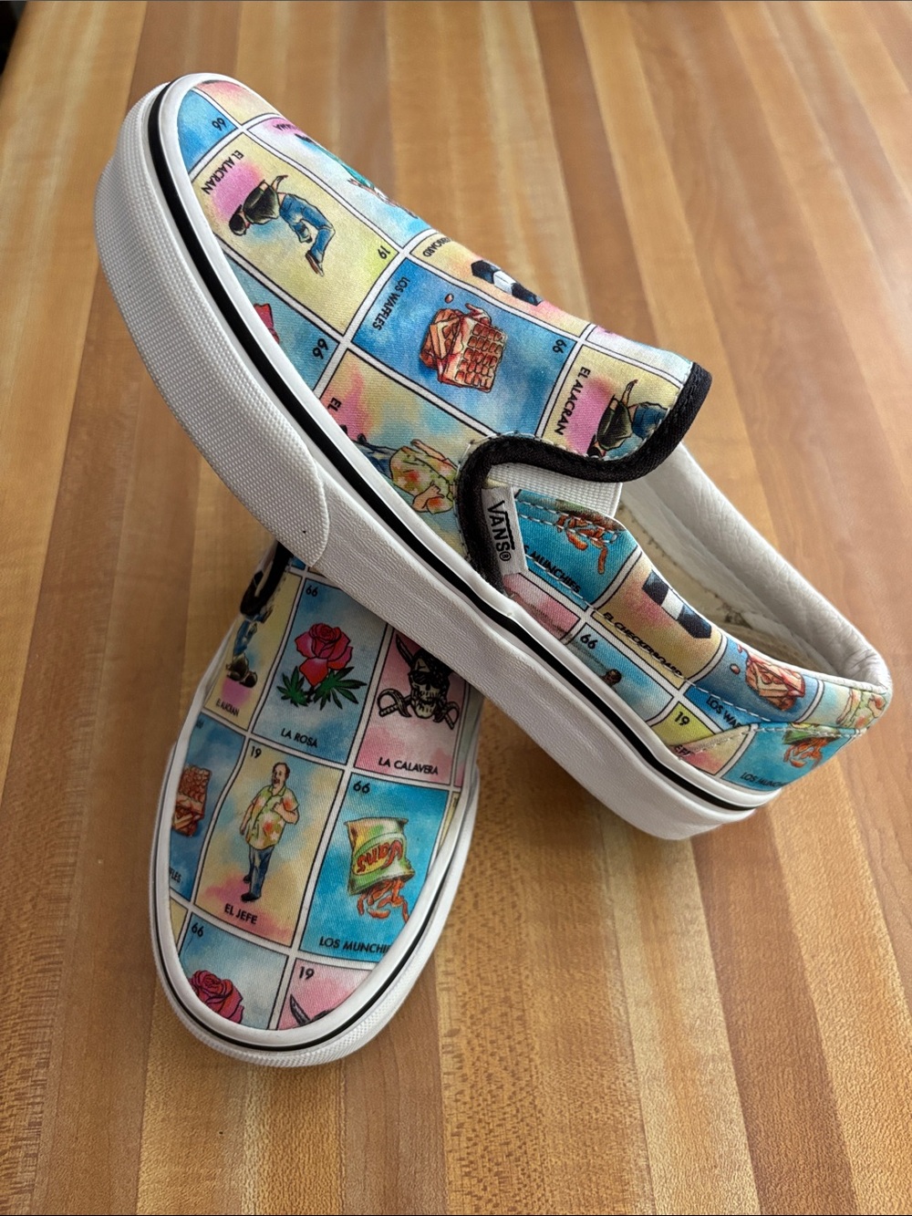 Vans Classic Slip-Ons Los Loteria Sz 5